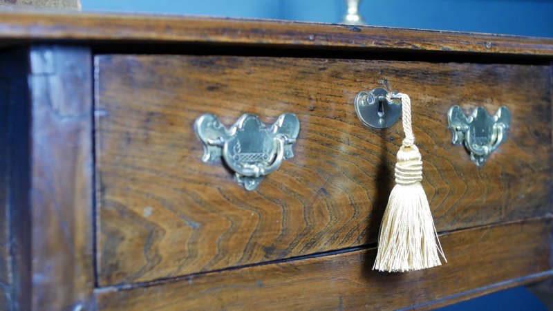 Georgian Oak Low Boy Side Hall Console Table - Image 12