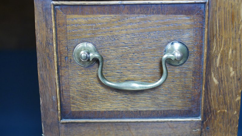 Georgian Oak Low Boy Side Hall Console Table - Image 13