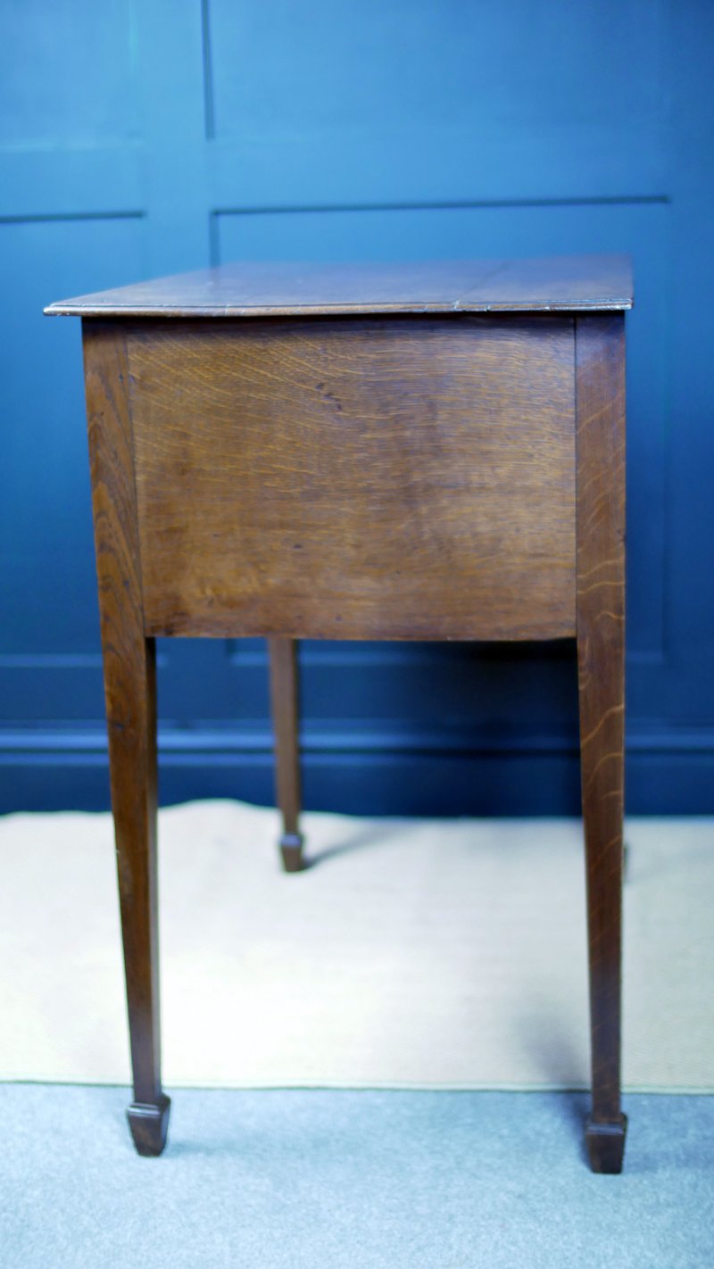 Georgian Oak Low Boy Side Hall Console Table - Image 7