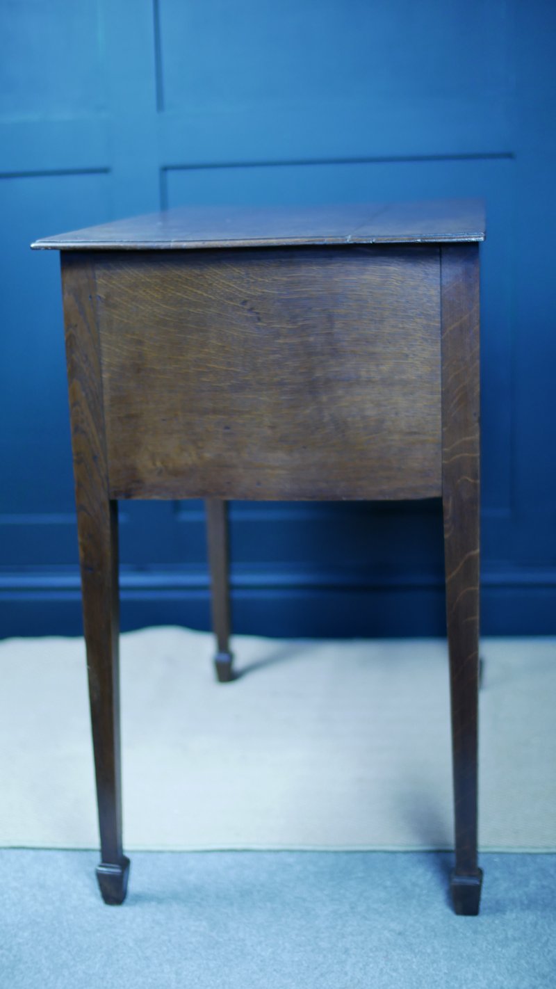 Georgian Oak Low Boy Side Hall Console Table - Image 10