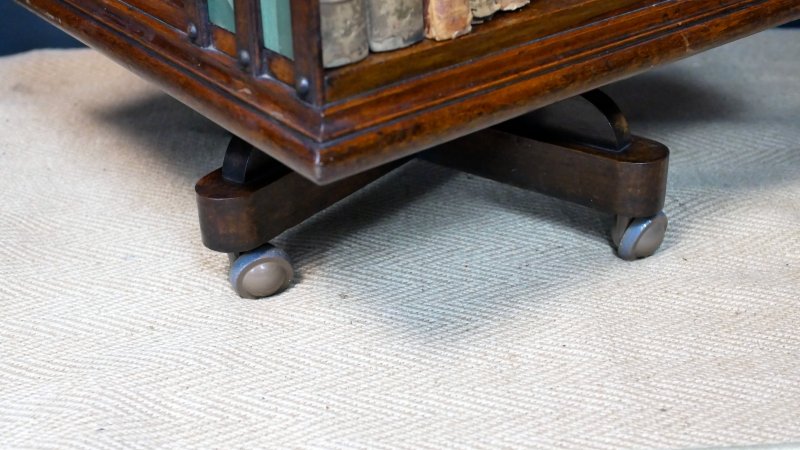 Victorian Revolving Bookcase Bookshelf - Image 4