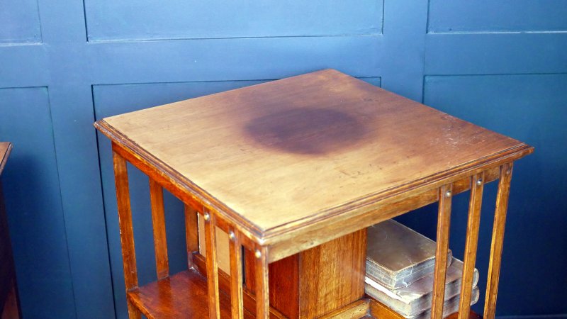 Victorian Revolving Bookcase Bookshelf - Image 2