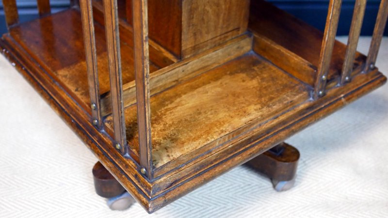 Victorian Revolving Bookcase Bookshelf - Image 7