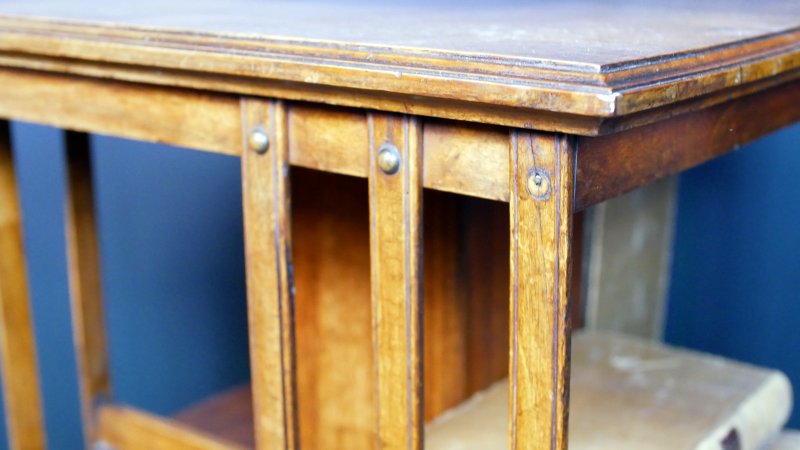 Victorian Revolving Bookcase Bookshelf - Image 9
