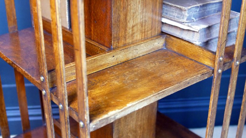 Victorian Revolving Bookcase Bookshelf - Image 5