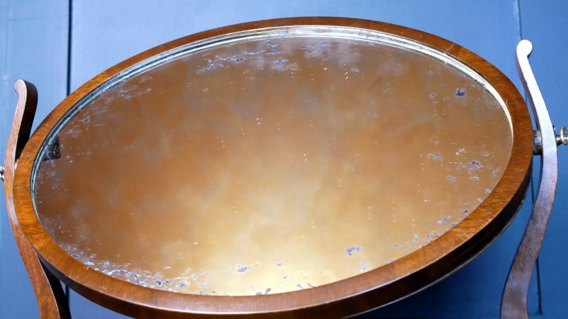 Victorian Edwardian Oval Mirror - Image 5
