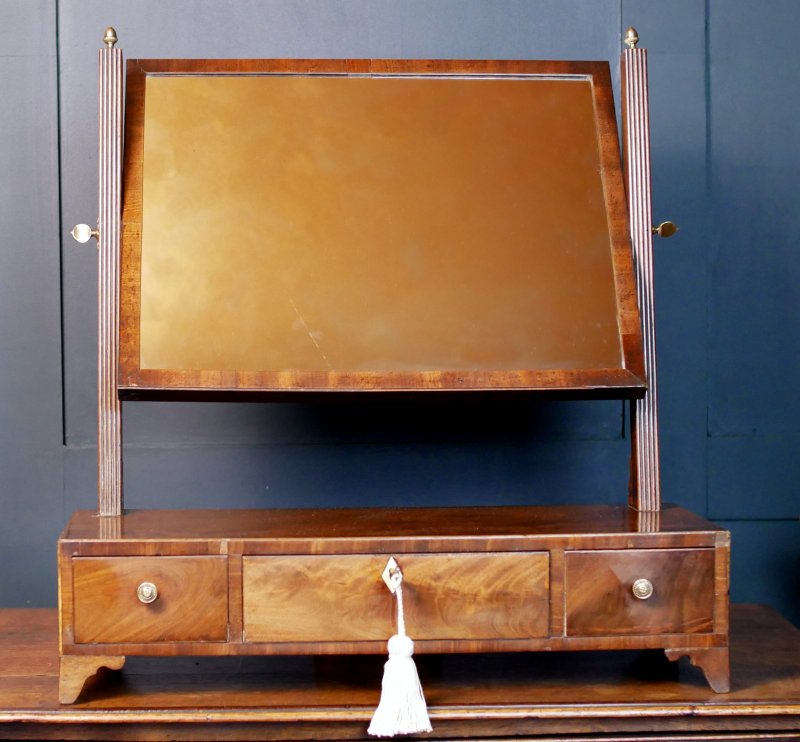 Georgian Regency  Mahogany Tabletop Dressing Mirror