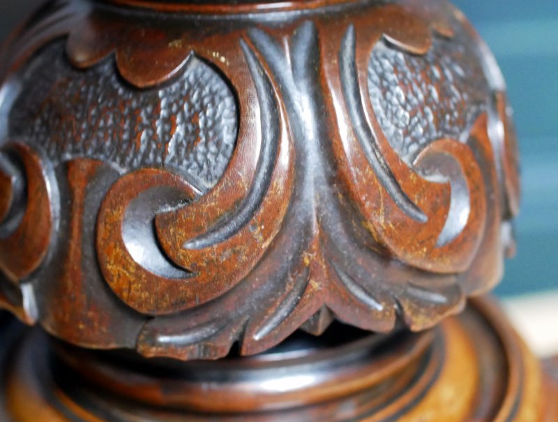 Victorian Serpentine Burr Walnut Console Hall Side Games Table - Image 3