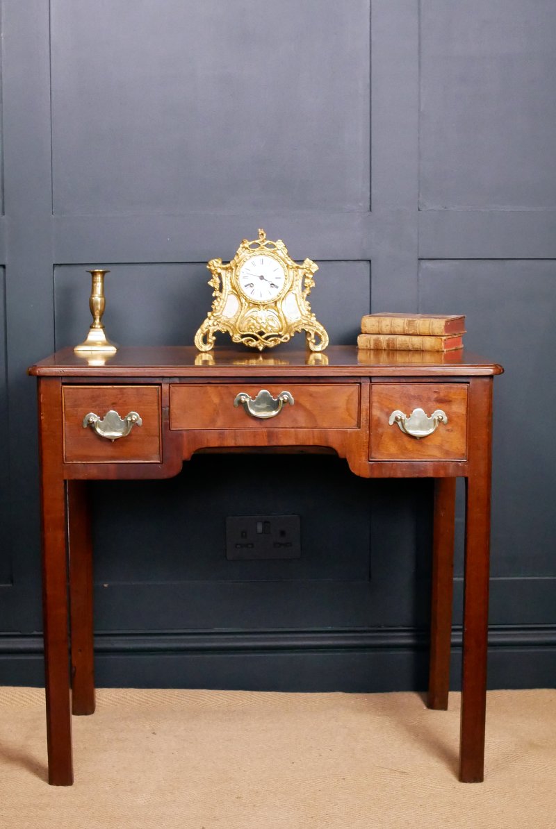 Georgian Oak Low Boy Side Hall Console Table