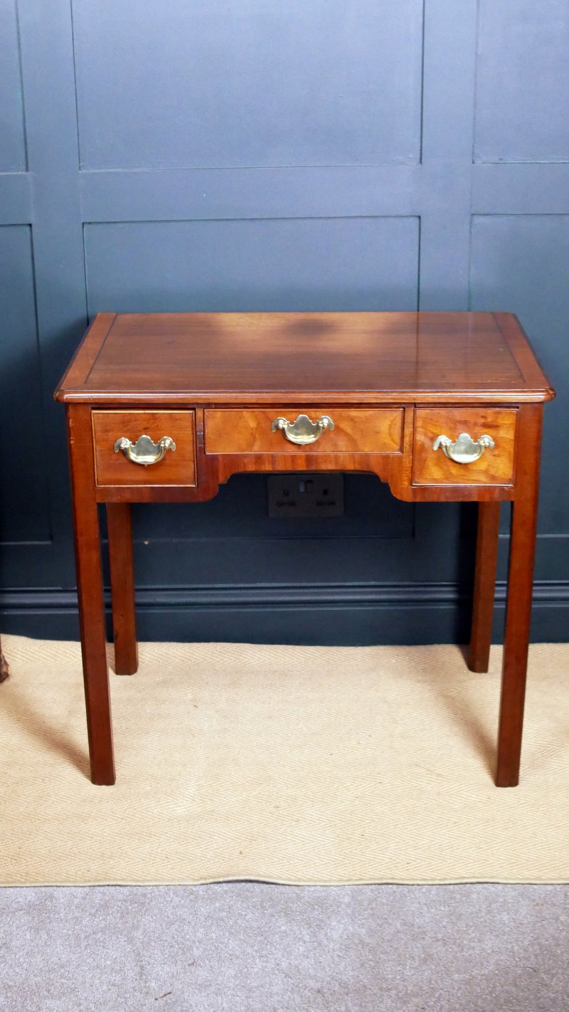 Georgian Oak Low Boy Side Hall Console Table - Image 5
