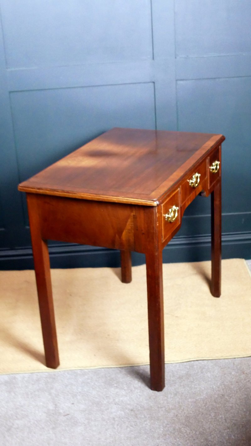 Georgian Oak Low Boy Side Hall Console Table - Image 9