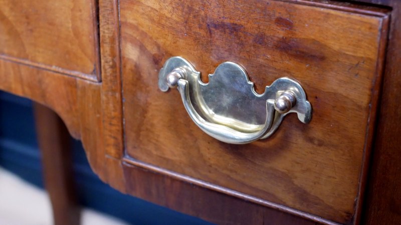 Georgian Oak Low Boy Side Hall Console Table - Image 8