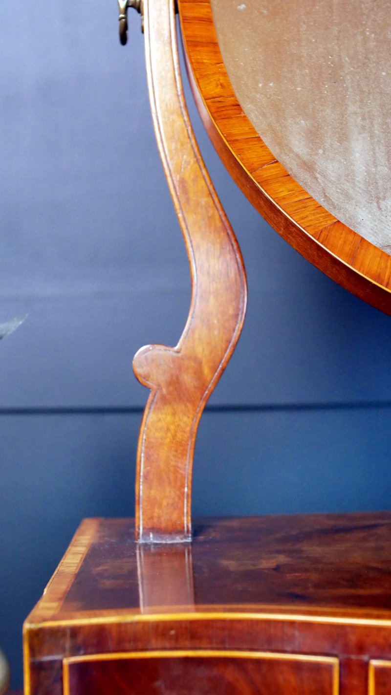 Georgian Mahogany Toilet Table  Dressing Mirror - Image 9