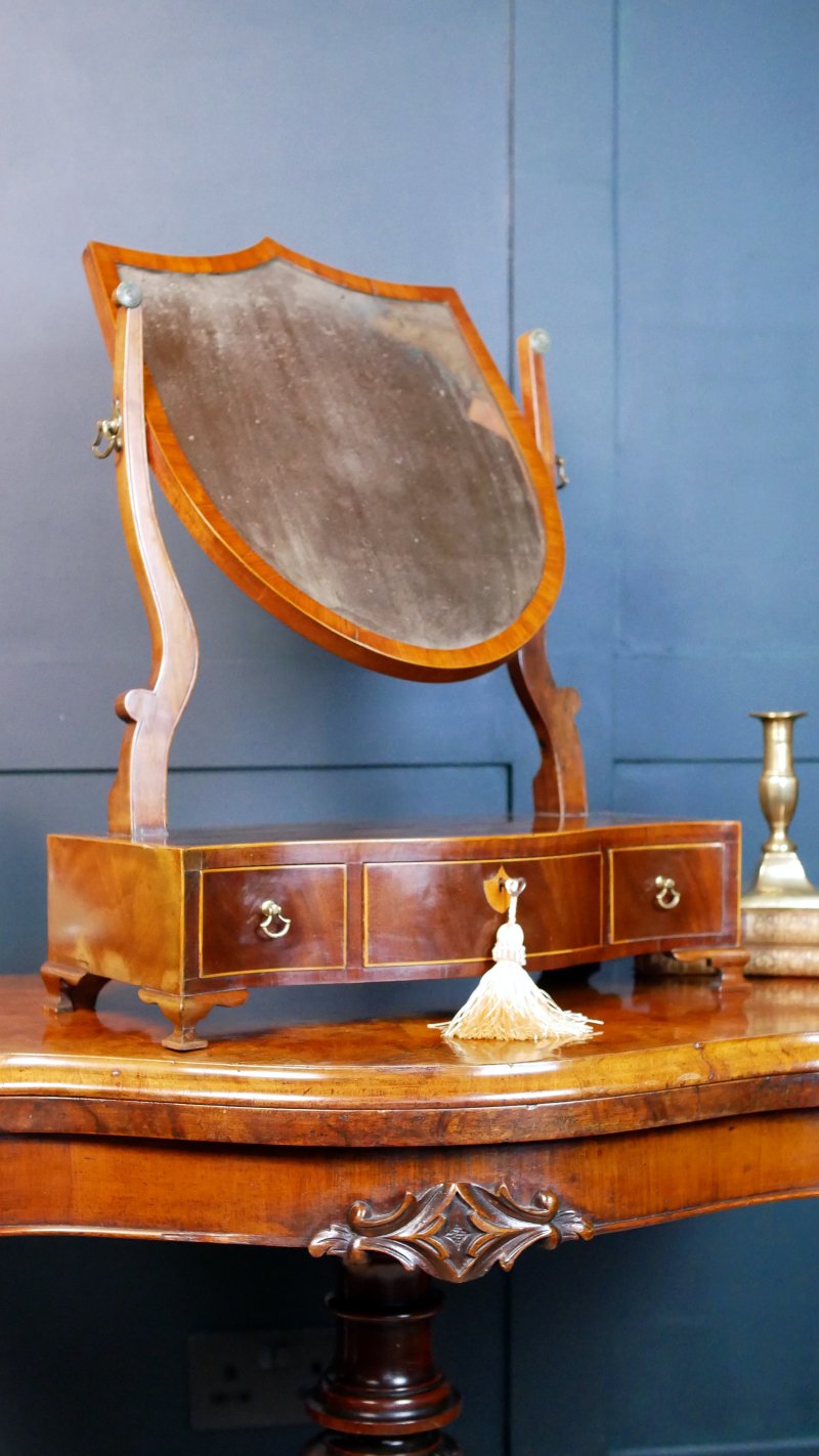 Georgian Mahogany Toilet Table  Dressing Mirror - Image 10