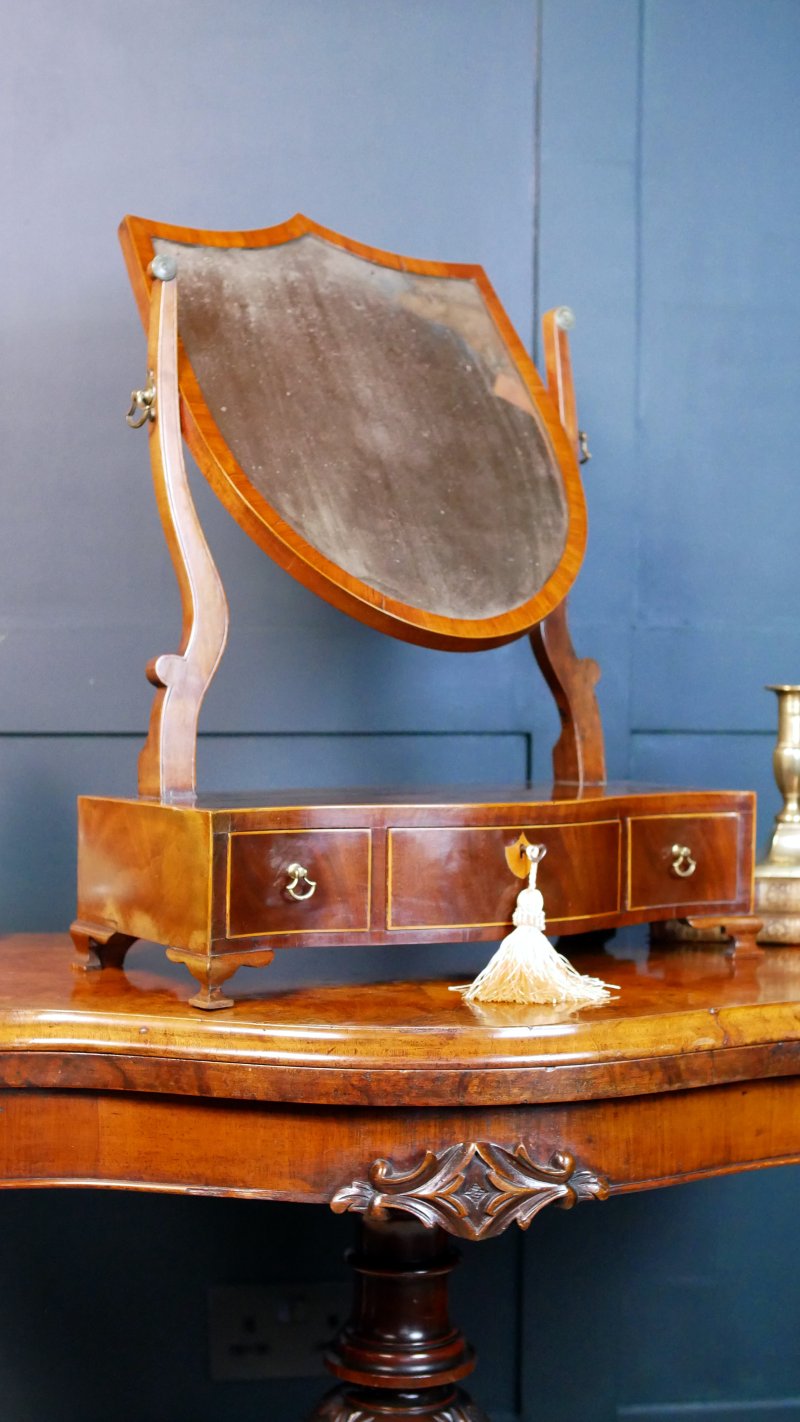 Georgian Mahogany Toilet Table  Dressing Mirror - Image 11