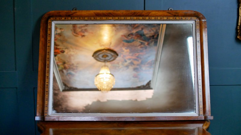 Victorian Mirror 19th century Over Mantle Statement Mirror - Image 5
