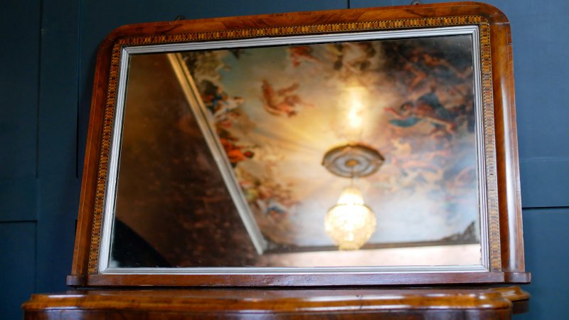 Victorian Mirror 19th century Over Mantle Statement Mirror - Image 8