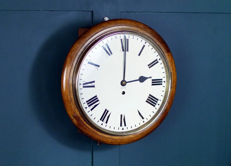 Vintage Wall Clock GPO Railway