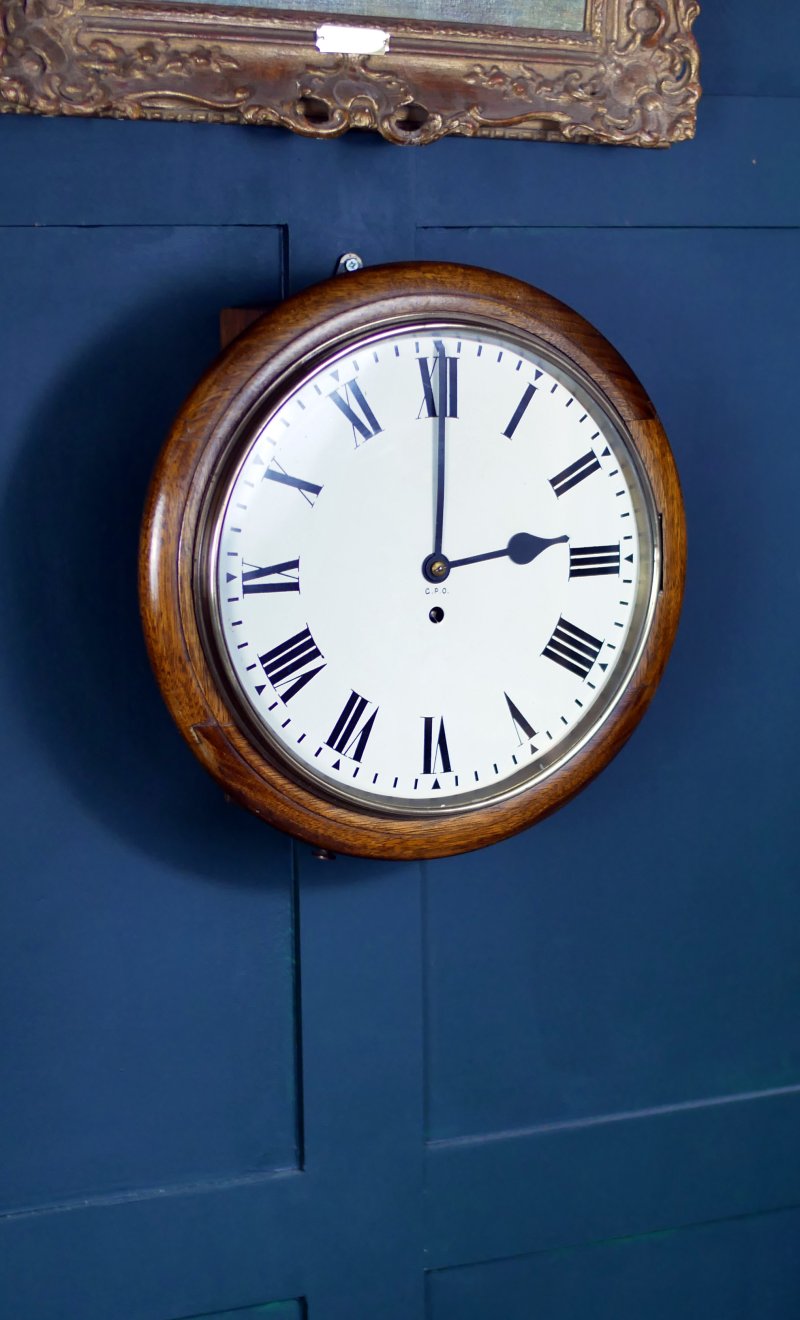 Vintage Wall Clock GPO Railway - Image 2