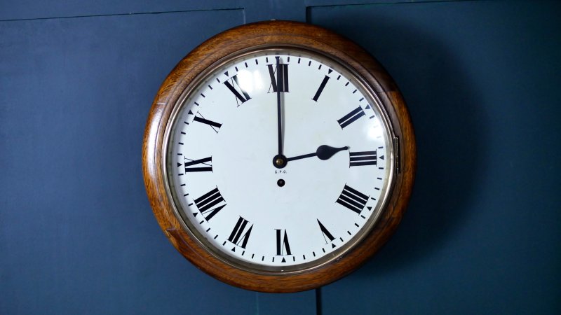 Vintage Wall Clock GPO Railway - Image 4