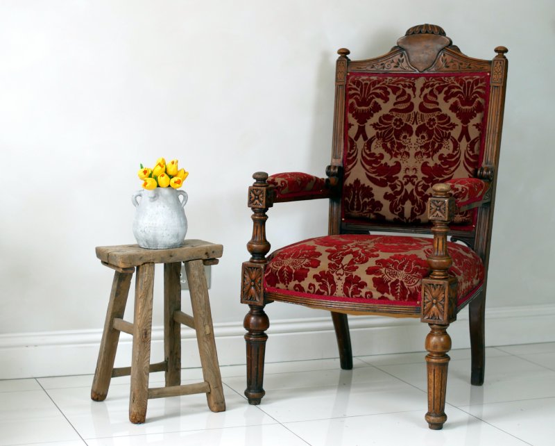 Large Statement Victorian Thrown Chair