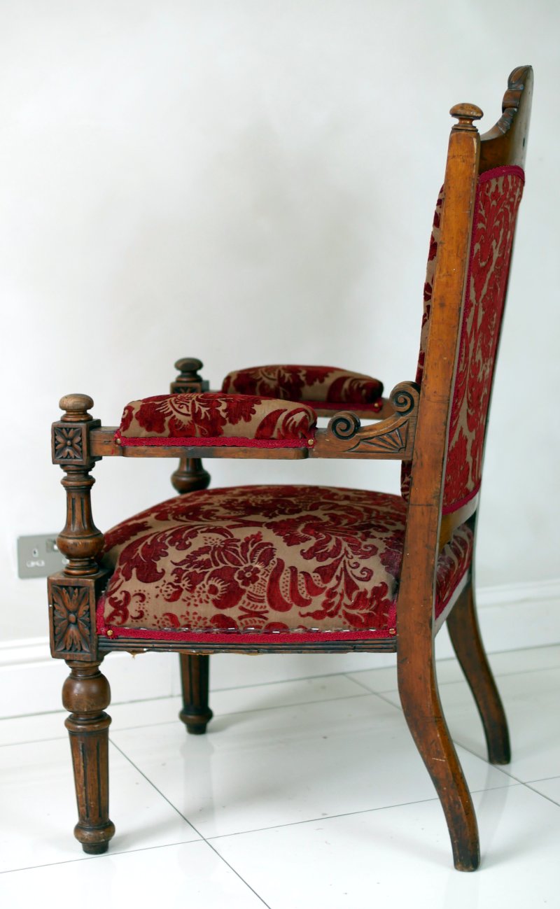Large Statement Victorian Thrown Chair - Image 5