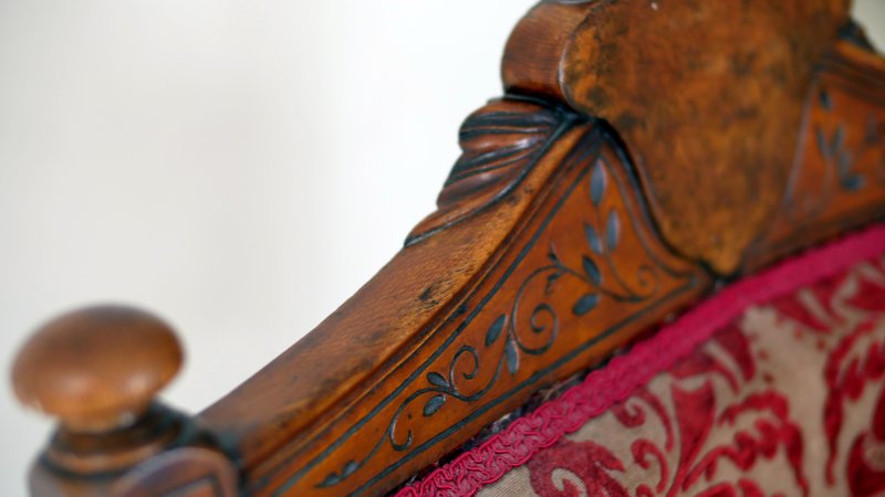 Large Statement Victorian Thrown Chair - Image 13