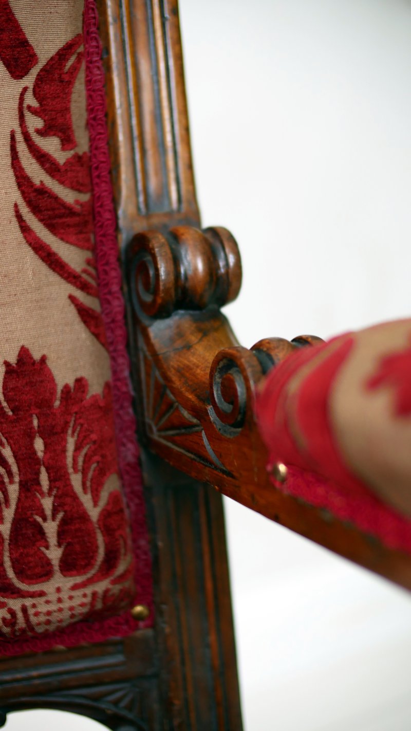 Large Statement Victorian Thrown Chair - Image 18