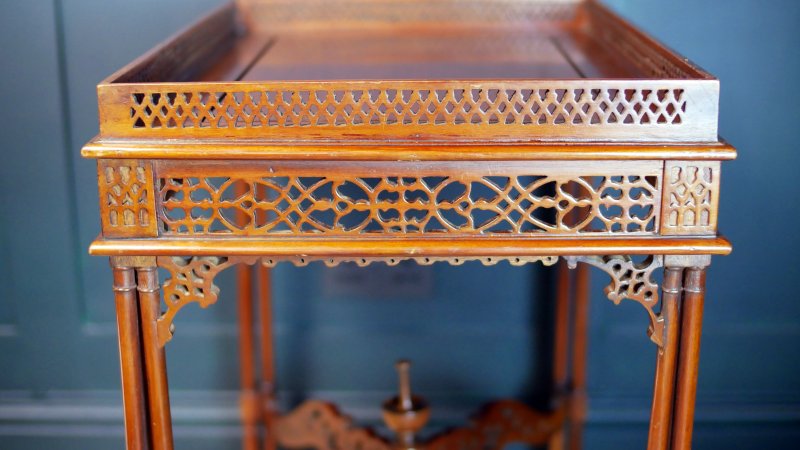 Chippendale Style Tea Table Side Hall Console Table - Image 14