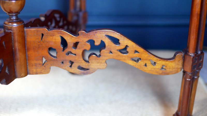 Chippendale Style Tea Table Side Hall Console Table - Image 7