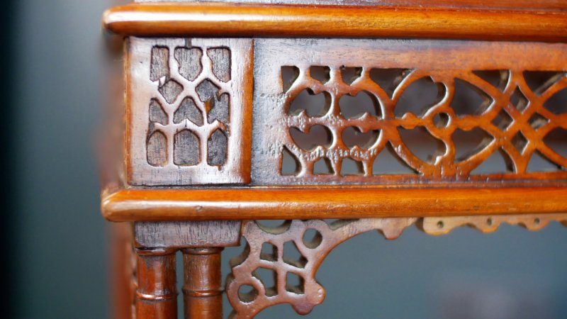 Chippendale Style Tea Table Side Hall Console Table - Image 16