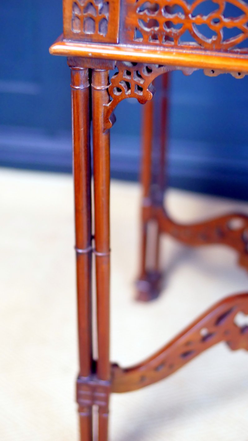 Chippendale Style Tea Table Side Hall Console Table - Image 8