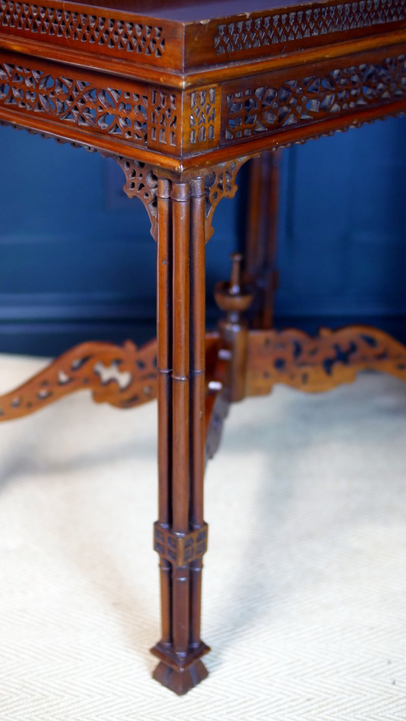 Chippendale Style Tea Table Side Hall Console Table - Image 10