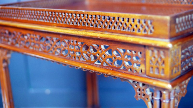 Chippendale Style Tea Table Side Hall Console Table - Image 21