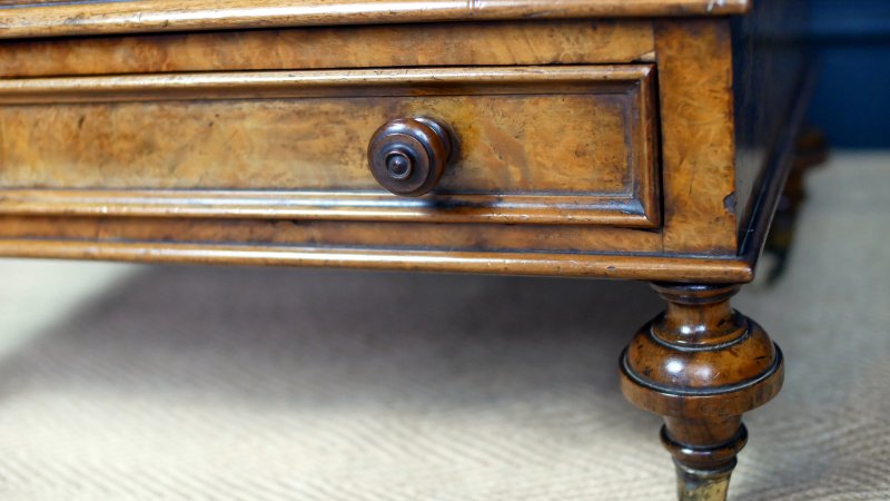Victorian 19th Century Walnut Canterbury Magazine Rack - Image 12