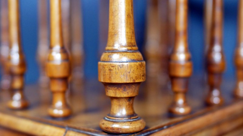 Victorian 19th Century Walnut Canterbury Magazine Rack - Image 17