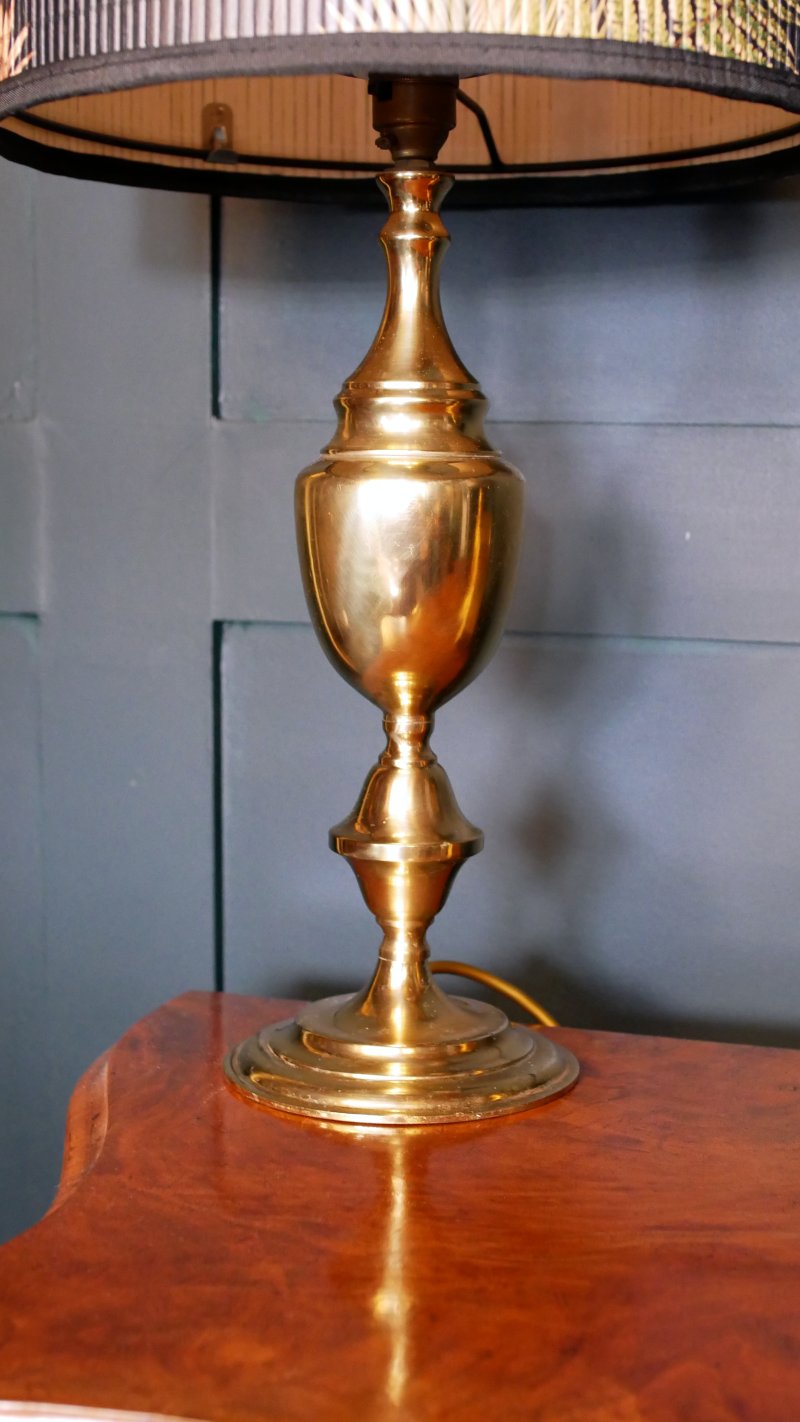Grand Neoclassical Vintage BrassTable Lamps - Image 7