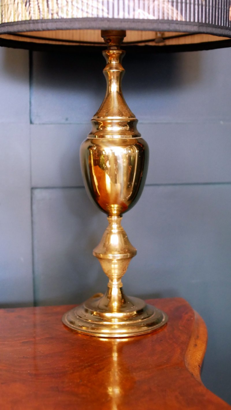 Grand Neoclassical Vintage BrassTable Lamps - Image 9