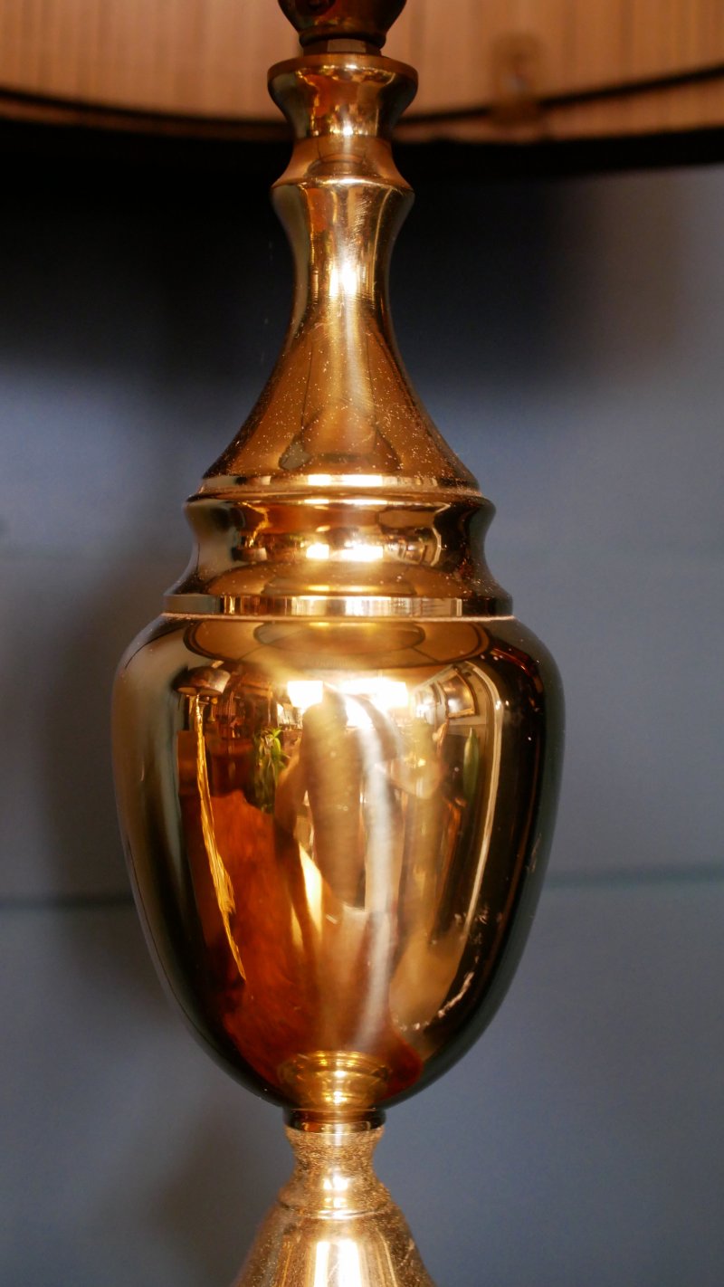 Grand Neoclassical Vintage BrassTable Lamps - Image 5
