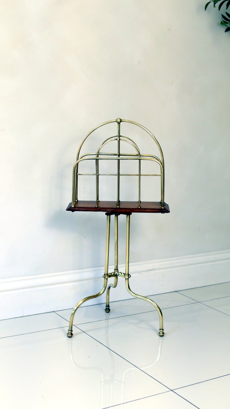 Victorian Paper Magazin Rack Stand Canteerbury - Image 7
