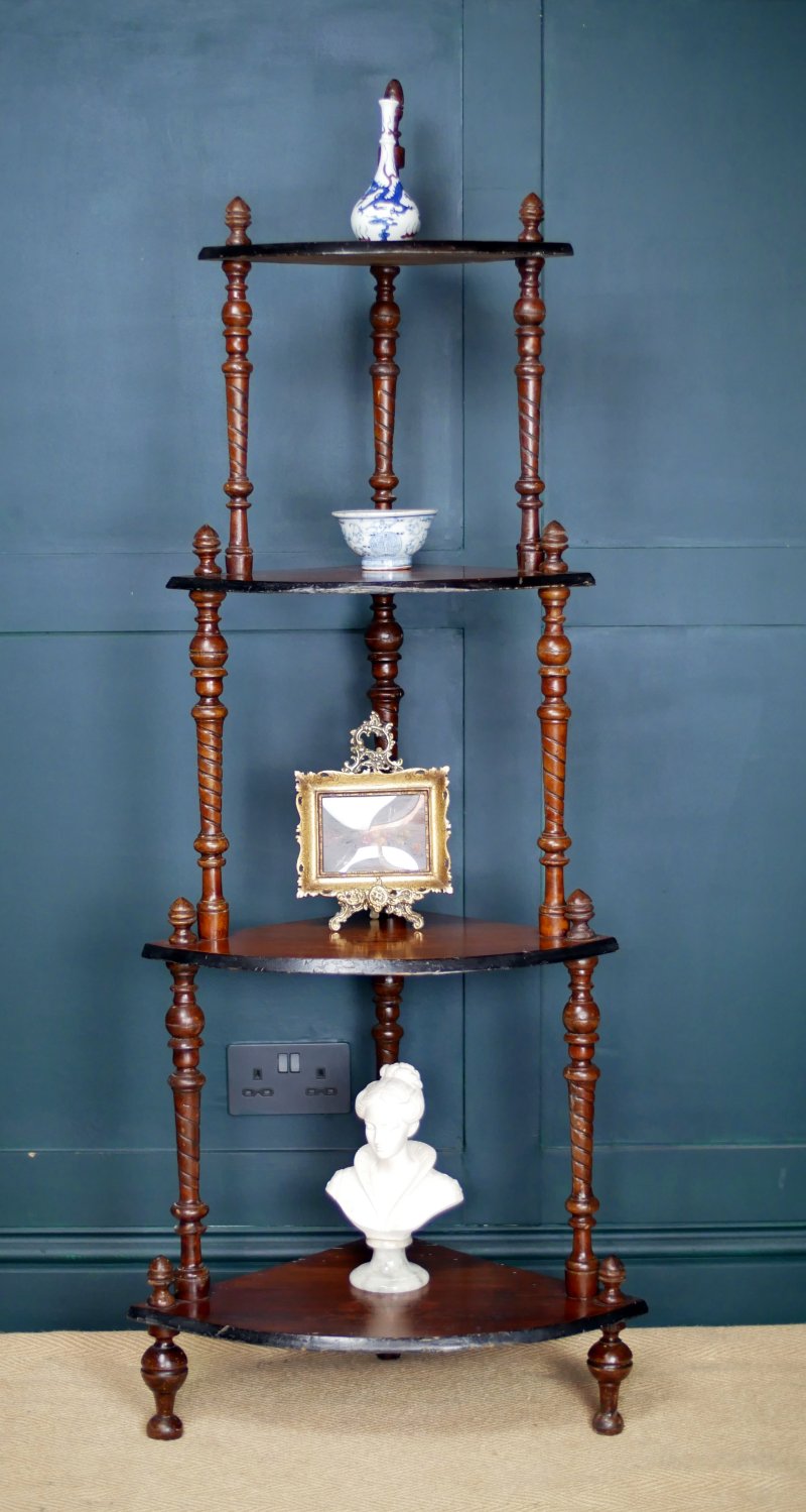 Victorian Whatnot Shelf Corner Display - Image 2