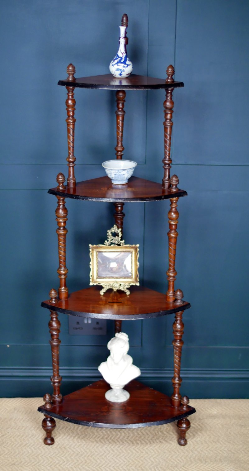 Victorian Whatnot Shelf Corner Display - Image 3