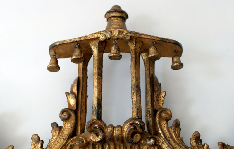 Fine Quality Vintge Chinese Chippendale Style Carved Mirror - Image 4