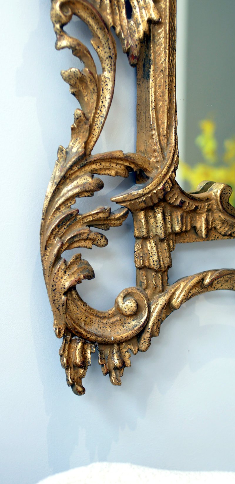 Fine Quality Vintge Chinese Chippendale Style Carved Mirror - Image 10