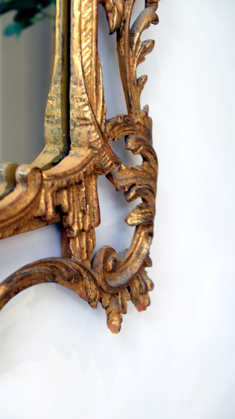 Fine Quality Vintge Chinese Chippendale Style Carved Mirror - Image 14