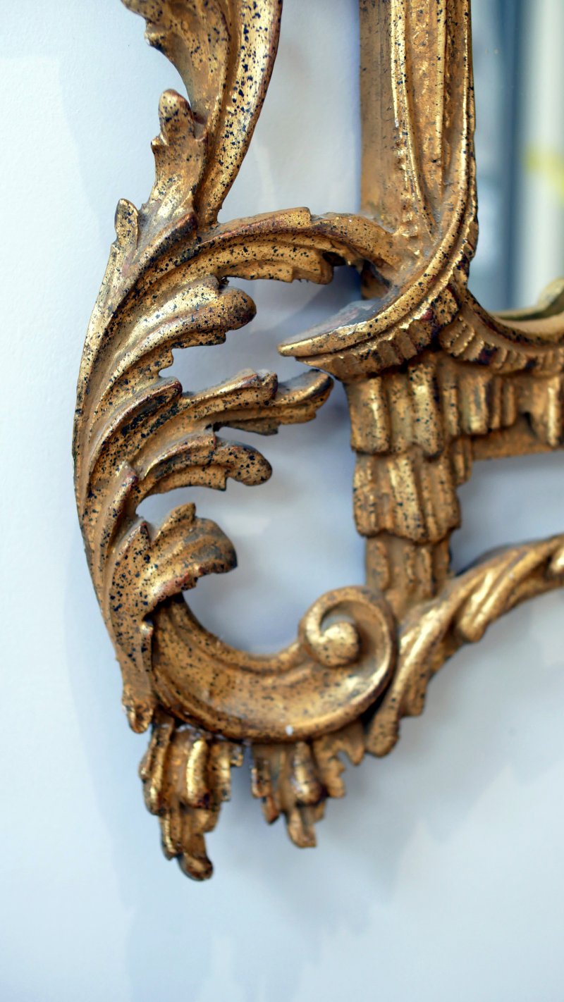 Fine Quality Vintge Chinese Chippendale Style Carved Mirror - Image 13