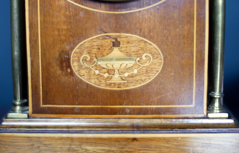 Edwardian Lancet Mantle Bracket Clock - Image 13