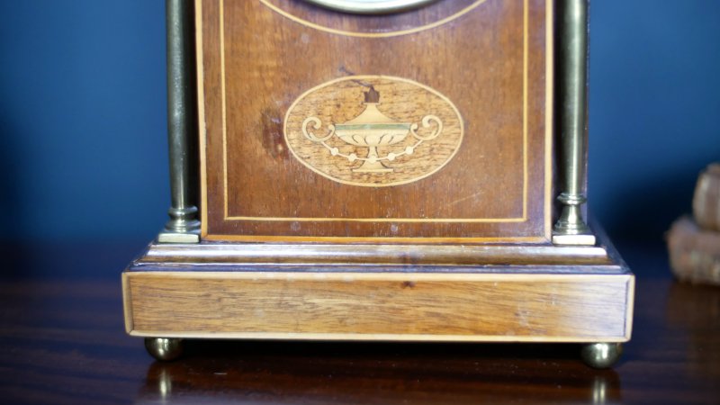 Edwardian Lancet Mantle Bracket Clock - Image 6