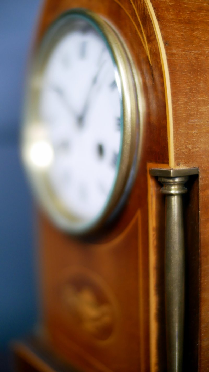 Edwardian Lancet Mantle Bracket Clock - Image 8