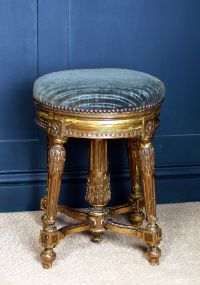 Victorian Louis XIV Piano Stool